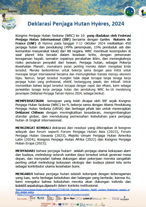 Hyères Declaration – Indonesian